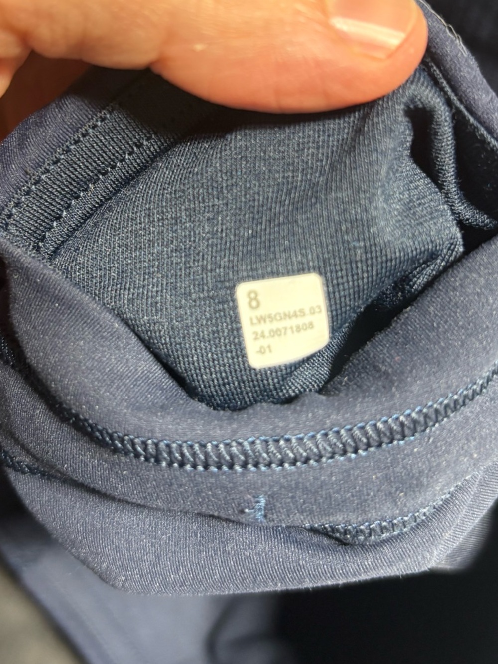 lululemon athletica Navy Ribbed High-Rise Leggings - Picture 2 of 2